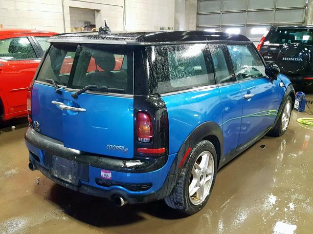 WMWMM3C56ATP93767 - 2010 MINI COOPER S C BLUE photo 4