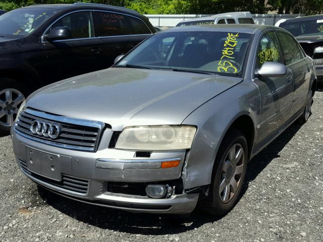 WAUML44E14N005445 - 2004 AUDI A8 L QUATT GRAY photo 2