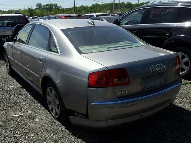 WAUML44E14N005445 - 2004 AUDI A8 L QUATT GRAY photo 3