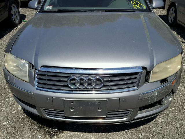 WAUML44E14N005445 - 2004 AUDI A8 L QUATT GRAY photo 7