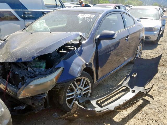 JTKDE177660085925 - 2006 TOYOTA SCION TC BLUE photo 2