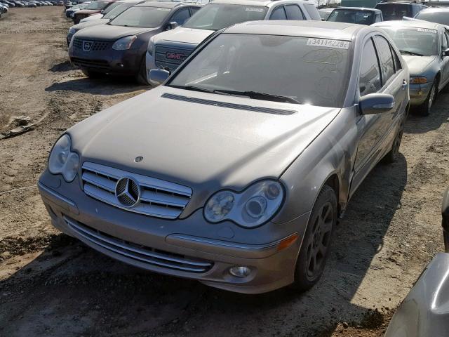 WDBRF87J66F776592 - 2006 MERCEDES-BENZ C 350 4MAT SILVER photo 2