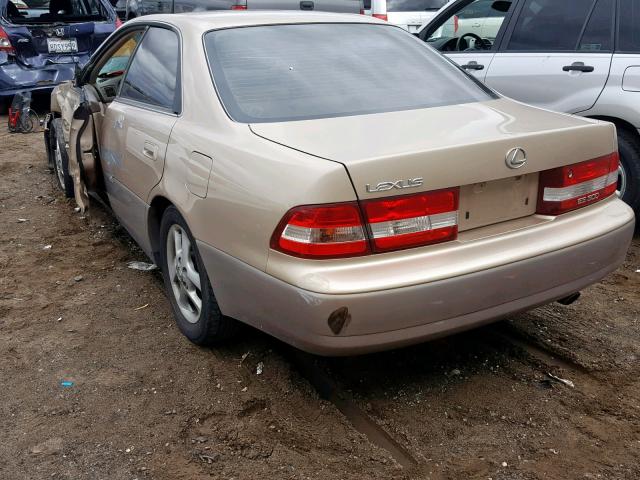 JT8BF28G910315934 - 2001 LEXUS ES 300 GOLD photo 3