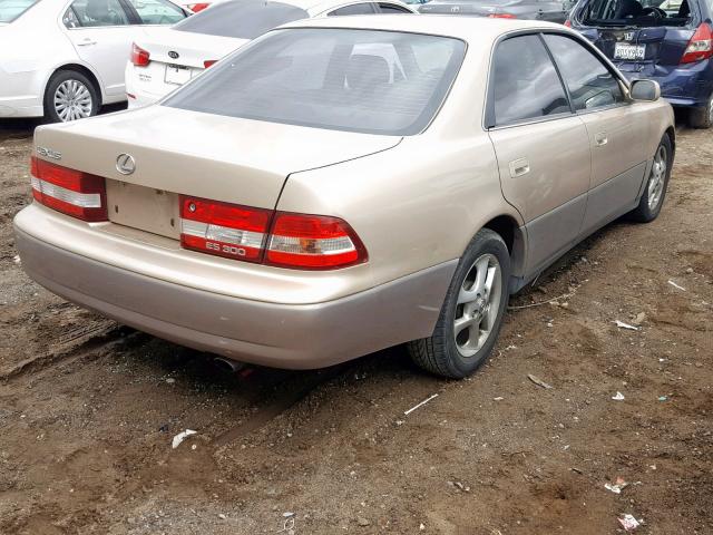 JT8BF28G910315934 - 2001 LEXUS ES 300 GOLD photo 4