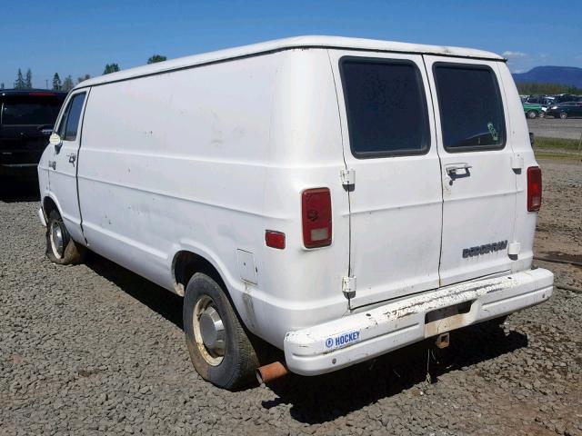 2B7HB23Y8JK175865 - 1988 DODGE RAM VAN B2 WHITE photo 3