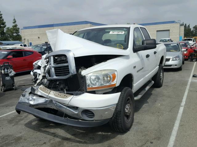 3D7KS28D66G140702 - 2006 DODGE RAM 2500 S WHITE photo 2