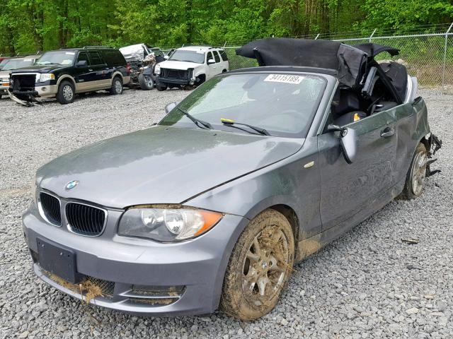 WBAUL73599VJ76549 - 2009 BMW 128 I GRAY photo 2