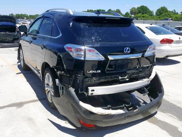 JTJBC1BA8A2031124 - 2010 LEXUS RX 450 BLACK photo 3