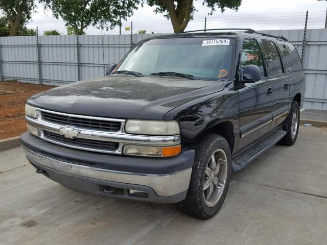 1GNEC16T01J285225 - 2001 CHEVROLET SUBURBAN C BLACK photo 2