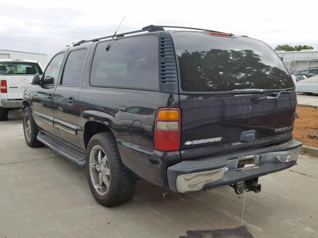 1GNEC16T01J285225 - 2001 CHEVROLET SUBURBAN C BLACK photo 3