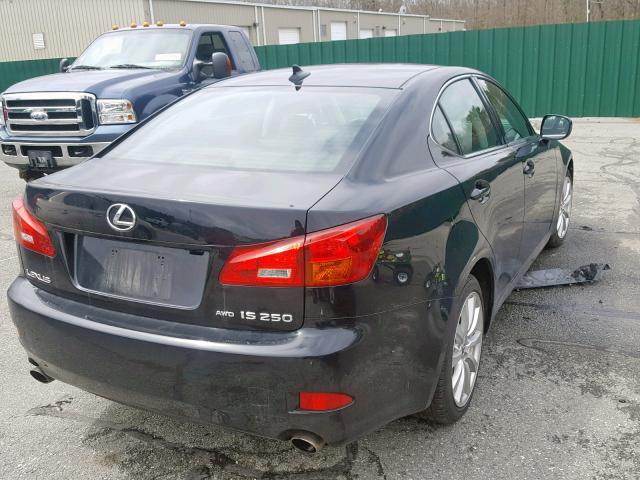 JTHCK262485017506 - 2008 LEXUS IS 250 BLACK photo 4