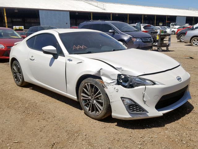 JF1ZNAA16E9703259 - 2014 TOYOTA SCION FR-S WHITE photo 1