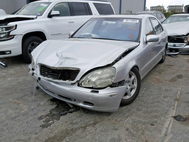 WDBNG75J41A137433 - 2001 MERCEDES-BENZ S 500 SILVER photo 2