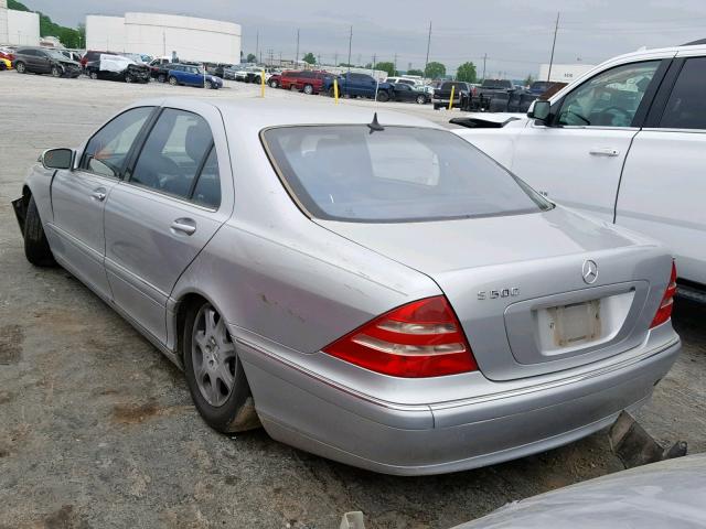 WDBNG75J41A137433 - 2001 MERCEDES-BENZ S 500 SILVER photo 3