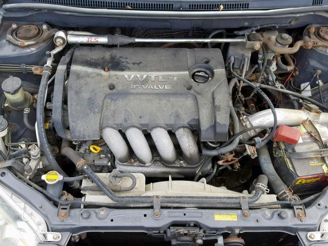 2T1BY32E85C321986 - 2005 TOYOTA COROLLA XR GRAY photo 7