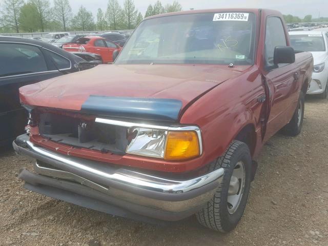 1FTCR10A1VUD14080 - 1997 FORD RANGER RED photo 2