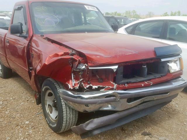 1FTCR10A1VUD14080 - 1997 FORD RANGER RED photo 9