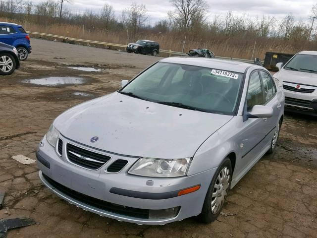 YS3FD49Y471144954 - 2007 SAAB 9-3 2.0T SILVER photo 2