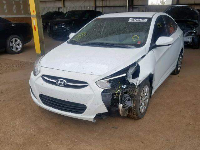 KMHCT4AE7FU926009 - 2015 HYUNDAI ACCENT GLS WHITE photo 2