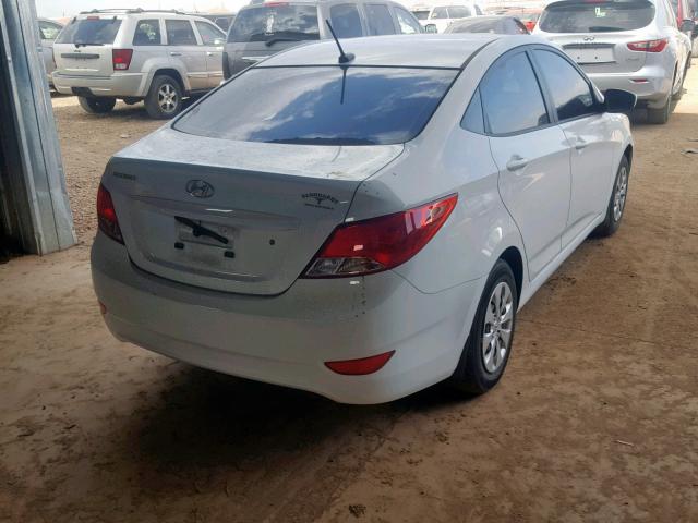 KMHCT4AE7FU926009 - 2015 HYUNDAI ACCENT GLS WHITE photo 4