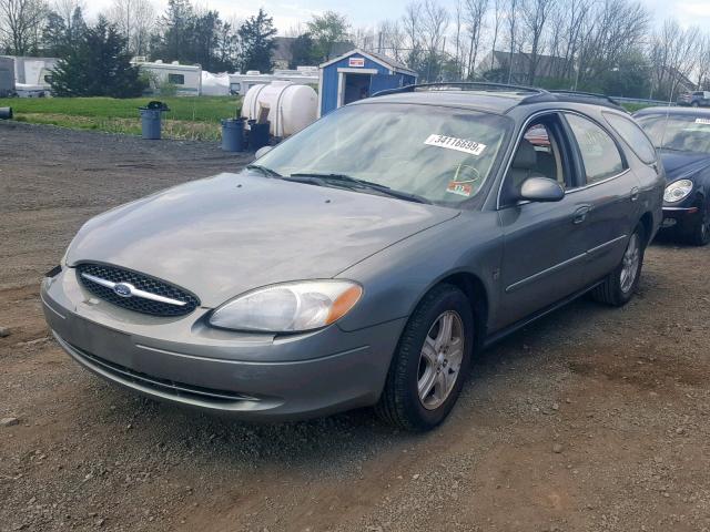 1FAHP59S62G271550 - 2002 FORD TAURUS SEL GREEN photo 2