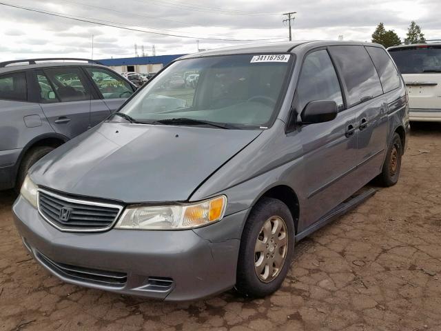 2HKRL185X1H582102 - 2001 HONDA ODYSSEY LX GRAY photo 2