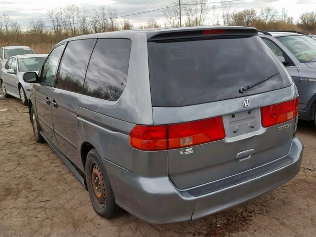 2HKRL185X1H582102 - 2001 HONDA ODYSSEY LX GRAY photo 3