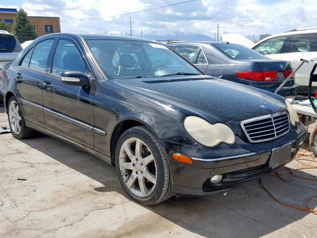 WDBRF40J13A537639 - 2003 MERCEDES-BENZ C 230K SPO BLACK photo 1