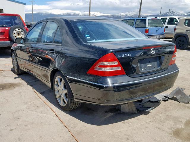 WDBRF40J13A537639 - 2003 MERCEDES-BENZ C 230K SPO BLACK photo 3