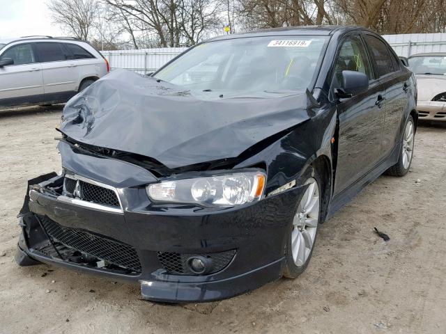 JA3AU86W49U602181 - 2009 MITSUBISHI LANCER GTS BLACK photo 2