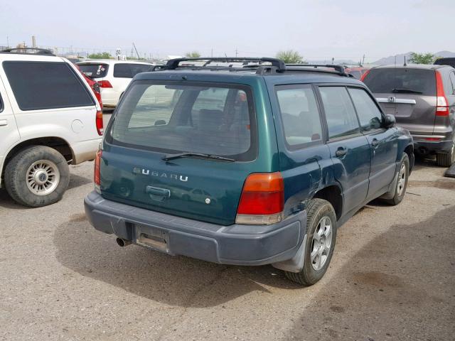 JF1SF6351WH702474 - 1998 SUBARU FORESTER L GREEN photo 4