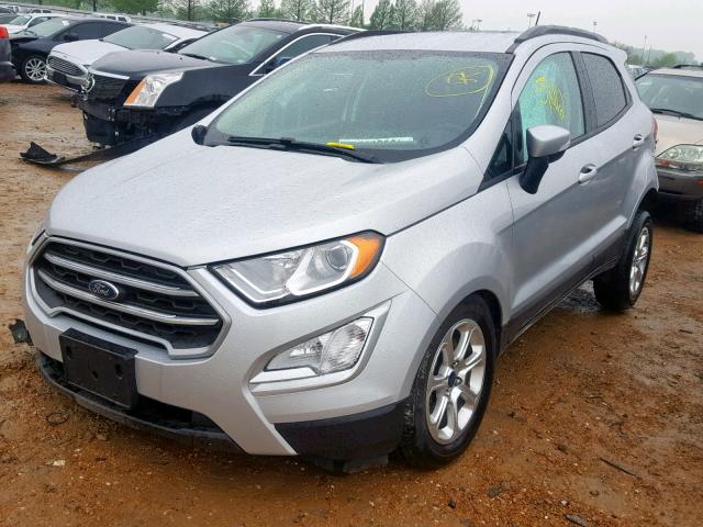 MAJ3P1TE8JC183031 - 2018 FORD ECOSPORT S SILVER photo 2