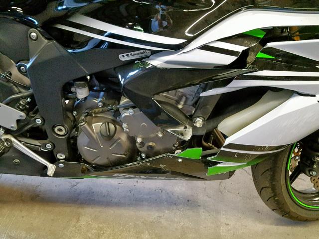 JKBZXJE13FA014803 - 2015 KAWASAKI ZX636 E GREEN photo 7