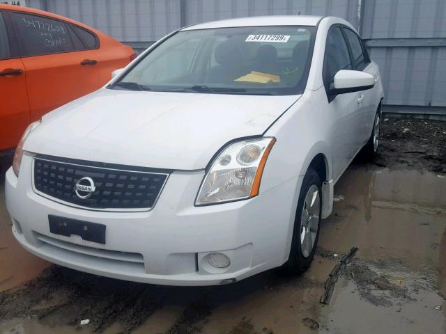 3N1AB61E19L634593 - 2009 NISSAN SENTRA 2.0 WHITE photo 2