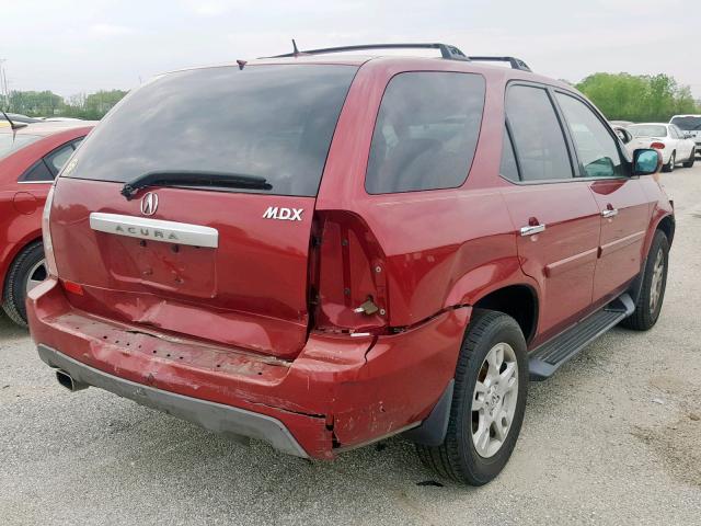 2HNYD18955H532969 - 2005 ACURA MDX TOURIN MAROON photo 4