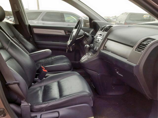 5J6RE4H79BL052076 - 2011 HONDA CR-V EXL GRAY photo 5