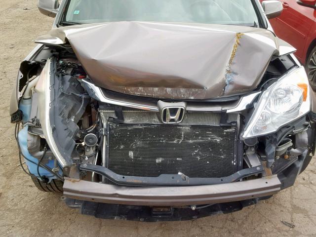 5J6RE4H79BL052076 - 2011 HONDA CR-V EXL GRAY photo 7