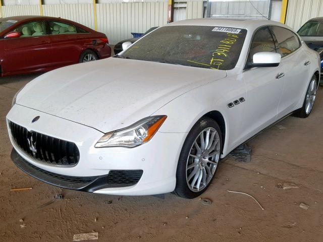 ZAM56RPA6G1184416 - 2016 MASERATI QUATTROPOR WHITE photo 2