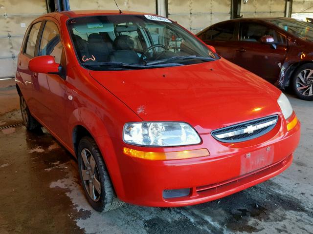 KL1TD66686B535677 - 2006 CHEVROLET AVEO BASE Qırmızı foto 1