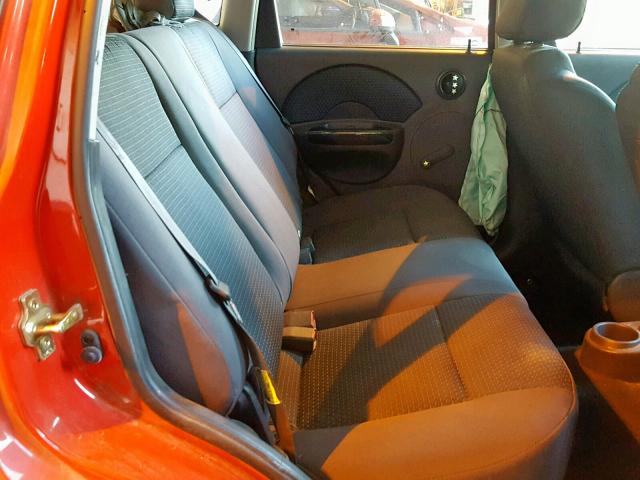 KL1TD66686B535677 - 2006 CHEVROLET AVEO BASE Qırmızı foto 6