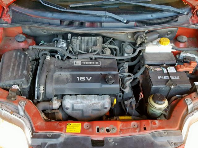 KL1TD66686B535677 - 2006 CHEVROLET AVEO BASE Qırmızı foto 7