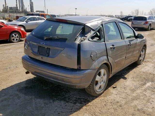 1FAFP37N87W317689 - 2007 FORD FOCUS ZX5 GRAY photo 4