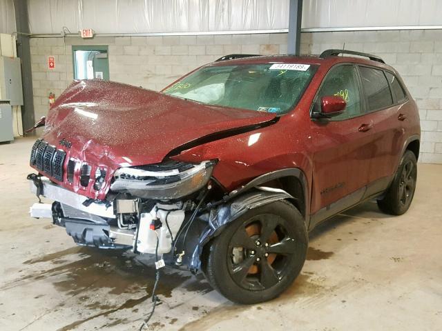 1C4PJMLNXKD292181 - 2019 JEEP CHEROKEE L RED photo 2