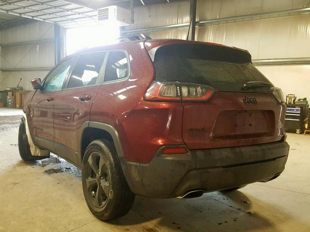 1C4PJMLNXKD292181 - 2019 JEEP CHEROKEE L RED photo 3