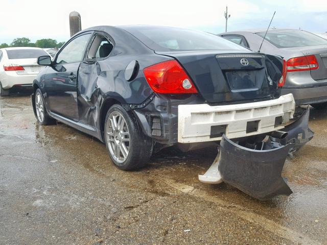 JTKDE167370193602 - 2007 TOYOTA SCION TC ნაცრისფერი ფოტო 3