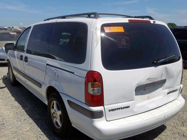 1GNDX03E54D250022 - 2004 CHEVROLET VENTURE WHITE photo 3