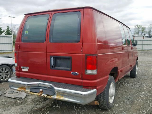 1FTNE24L1XHB31716 - 1999 FORD ECONOLINE RED photo 4