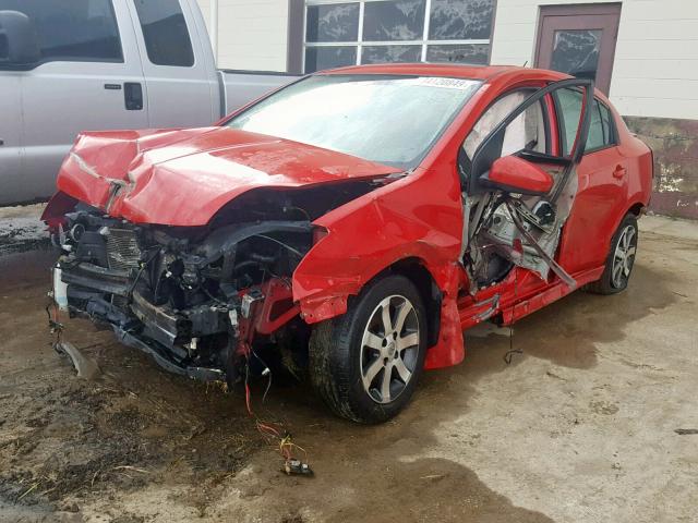 3N1AB6AP3CL673727 - 2012 NISSAN SENTRA 2.0 RED photo 2