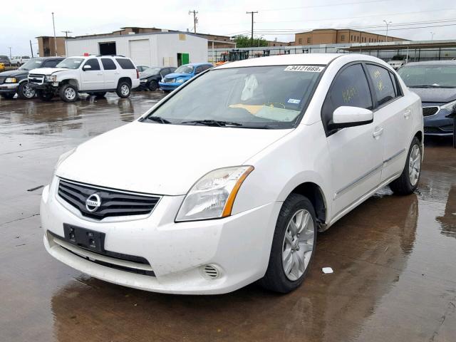 3N1AB6AP6CL779170 - 2012 NISSAN SENTRA 2.0 WHITE photo 2