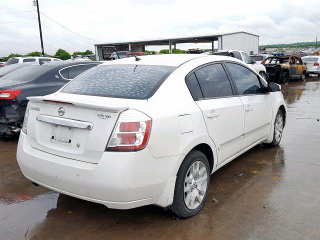 3N1AB6AP6CL779170 - 2012 NISSAN SENTRA 2.0 WHITE photo 4